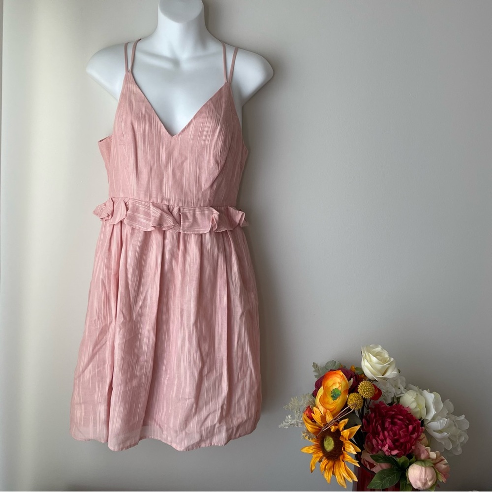BCBGeneration Rose Textured Sleeveless Dress Size 6